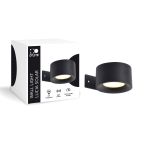 D'Lite Wandleuchte Lucia Schwarz 1.5W - 830 Warmweiß | IP54 - Solar Akku - Lichtsensor