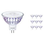 Mehrfachpackung 10x Philips Master Value LED Spot GU5.3 MR16 7.5W 660lm 60D - 940 Kaltweiß | Höchste Farbwiedergabe - Dimmbar - Ersatz für 50W