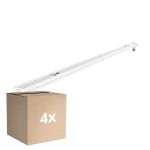 Mehrfachpackung 4x Noxion Deckenleuchte Click V2 LED T8 | Geeignet für 1x 120cm LED Röhre