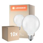 Mehrfachpackung 10x Ledvance Classic LED E27 Globe Fadenlampe Matt 3.8W 806lm - 827 Extra Warmweiß | Ersatz Für 60W