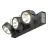SLV Kalu Triple Wand und Deckenleuchte Aluminium Schwarz 47W 3400lm - 830 Warmweiß | Dimmbar 