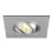 SLV New Tria 75 XL Spot Aluminium Grau Quadrat | Ausschnitt 75mm - Geeignet für 1x GU10 