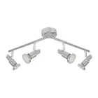Ledvance LED-Spot GU10 Aluminium 4x 3W - 827 Extra Warmweiß 