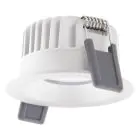 Ledvance LED-Spot Fix Aluminium Weiß 8W 640lm 36D - 927 Extra Warmweiß | Ausschnitt 68mm - IP44 - Höchste Farbwiedergabe - Dimmbar