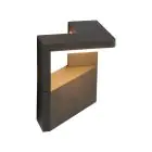 Ansell LED Wall Light Arco Graphite 11W 643lm - 840 Cool White | IP54