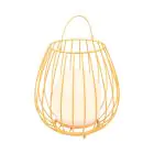 Nordlux Tischlampe Jim To-Go Portable Akku Metall Orange 3W 300lm - 827 Extra Warmweiß | 3-Stufen Dimmbar 