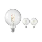 Mehrfachpackung 3x Calex Smart Globe G125 E27 7,5W 1055lm 1800-3000K CCT Fadenlampe | Tuya Wi-Fi