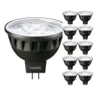 Mehrfachpackung 10x Philips Master LED Spot GU5.3 MR16 7.5W 485lm 24D - 927 Extra Warmweiß | Höchste Farbwiedergabe - Dimmbar - Ersatz für 50W