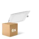 Mehrfachpackung 6x Ledvance LED Downlight Slim Quadrat SQ210 18W 1530lm 120D - 840 Kaltweiß 