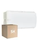 Mehrfachpackung 5x Philips LED Sicherheit Ledinaire WL055V Weiß 6W 630lm - 840 Kaltweiß | 374x150mm - IP65 - Bewegungssensor