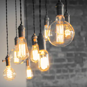 hängende LED-Filament-Lampen