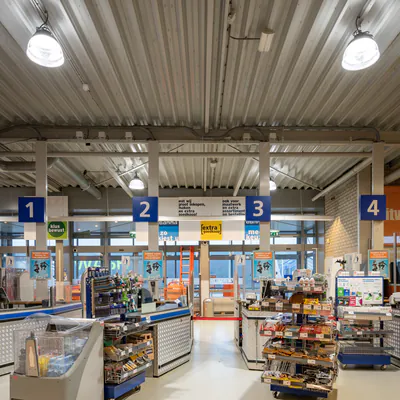 Highbays im Baumarkt