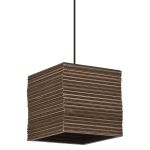 Ledvance Decor Suspension Luminaire Carré Brun | Convient pour 1x E27