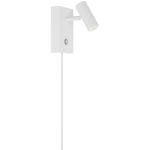 Nordlux LED Applique Murale Omari Blanc 3.2W 320lm 41D - 827 Blanc Très Chaud | Dimmable - Inclinable