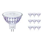 Lot 10x Philips Corepro LED Spot GU5.3 MR16 7W 621lm 36D - 830 Blanc Chaud | Équivalent 50W