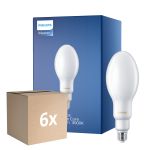 Lot 6x Philips TrueForce Core LED E27 HPL/SON Dépolie 36W 5500lm 300D - 830 Blanc Chaud | Équivalent 125W