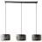 Brilliant Tyas Suspension Luminaire Métal Noir Dorée | Convient pour 3x E27