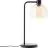 Brilliant Lampe De Chevet Casto Verre Métal Noir Beige | 190mm - Convient pour 1x E27