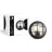 D'Lite Applique Murale Ecco Noir Rond | IP54 - Convient pour 1x E27