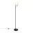 Nordlux Wilson Lampadaires Salon Verre et Métal Noir | Convient pour G9