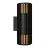 Nordlux Aludra Applique Murale Seaside Noir Up & Down | Convient pour 2x E27