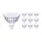 Lot 10x Philips Master Value LED Spot GU5.3 MR16 5.8W 450lm 36D - 927 Blanc Très Chaud | Meilleur rendu des couleurs - Dimmable - Équivalent 35W