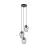 Eglo Suspension Luminaire Newtown Acier Noir | IP20 - Convient pour 3x E27 