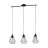 Eglo Suspension Luminaire Tarbes Acier Noir | IP20 - Convient pour 3x E27 