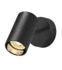 SLV Asto Aluminium Spot Noir | Convient pour 1x GU10