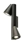 SLV T-Tube Aluminium Noir | Convient pour 2x GU10