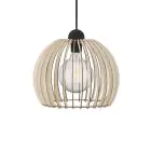 Nordlux Suspension luminaire Chino 30 E27 Brun - Bois | Max. 60W