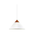 DFTP by Nordlux Kinto Suspension Luminaire Métal et Bois Blanc | 420mm - Convient pour E27