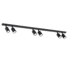 Emibig Plafonnier Flash Acier Noir | Convient pour 6x GU10 - Max 8W