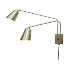 It's about RoMi Applique Murale Bremen Fer Dorée | Convient pour 2x E27 