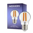 Noxion Lucent Lustre LED E27 Boule Filament Claire 4.5W 470lm - 827 Blanc Très Chaud | Dimmable - Équivalent 40W