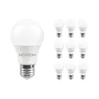 Lot 10x Noxion Lucent Classic LED E27 Poire Dépolie 4.9W 480lm - 827 Blanc Très Chaud | Équivalent 40W