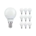 Lot 10x Noxion Lucent Lustre LED E14 Boule Dépolie 4.5W 470lm - 827 Blanc Très Chaud | Équivalent 40W
