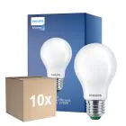 Lot 10x Philips MASTER LED Ampoule Ultra Efficient E27 Poire Dépolie 2.3W 485lm - 827 Blanc Très Chaud | Équivalent 40W