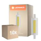 Lot 10x Ledvance LED Slim Line R7s 78mm 9.5W 1055lm - 827 Blanc Très Chaud | Dimmable - Équivalent 75W