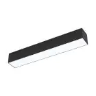 Eglo Plafonnier Salitta Aluminium Noir 9W 1080lm - 830 Blanc Chaud