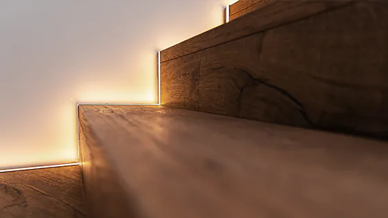 eclairage LED pour escalier